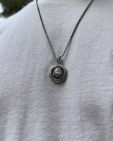 925 스털링 실버 라이언 메달리온 목걸이 - 용기와 리더십