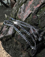 925 Sterling Zilveren Curb Ketting - Oudgrieks Meander Ontwerp