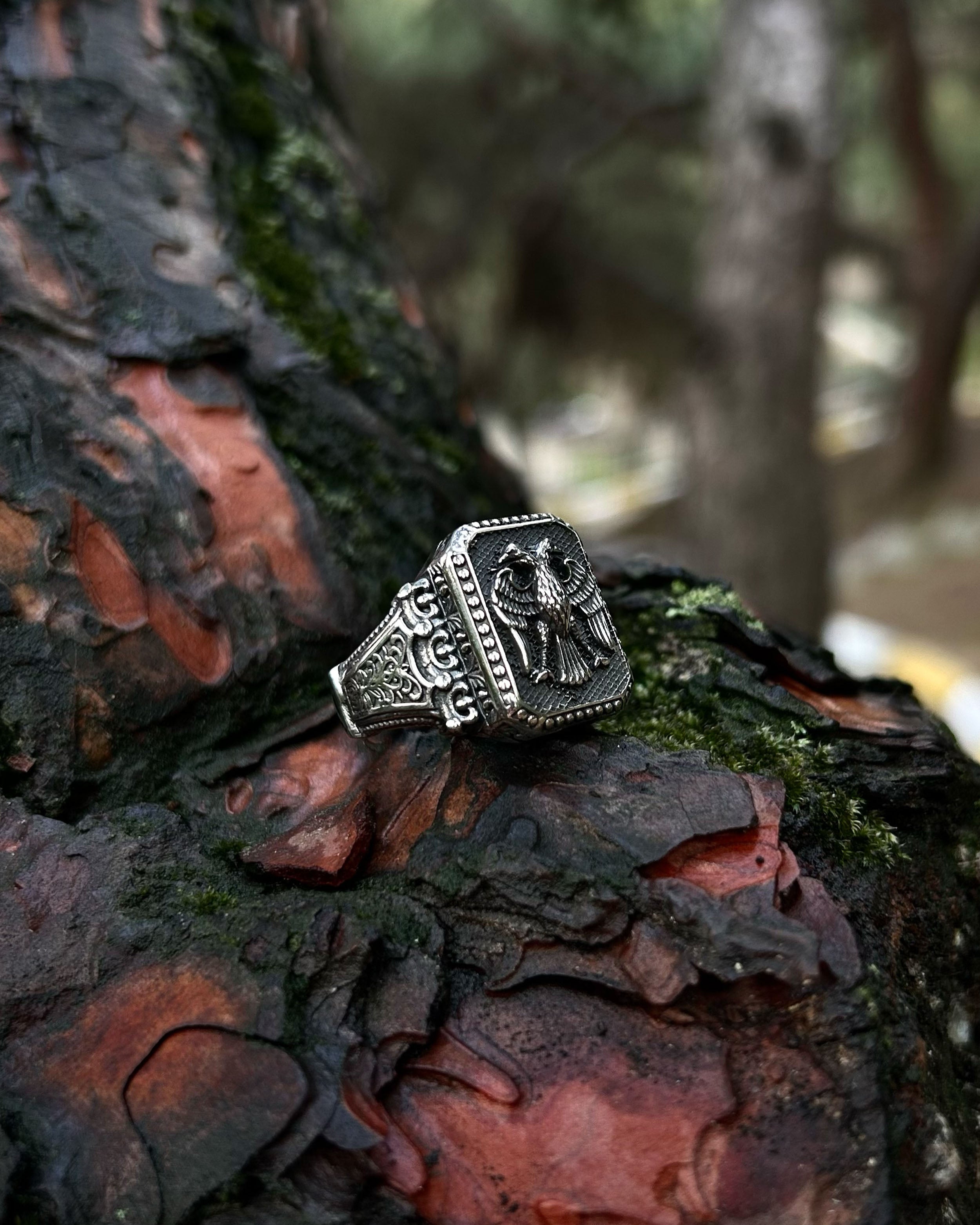 Sterling Silver Double Eagle Ring - Symbol of Leadership