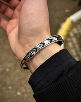 Adjustable 925 Sterling Silver Sword Bracelet - Modern Strength