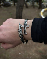 Heren Armband van Sterling Zilver met Zwaard - Verstelbaar, Symbool van Kracht