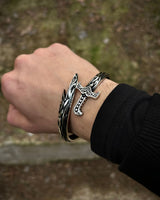 Heren Armband van Sterling Zilver met Zwaard - Verstelbaar, Symbool van Kracht