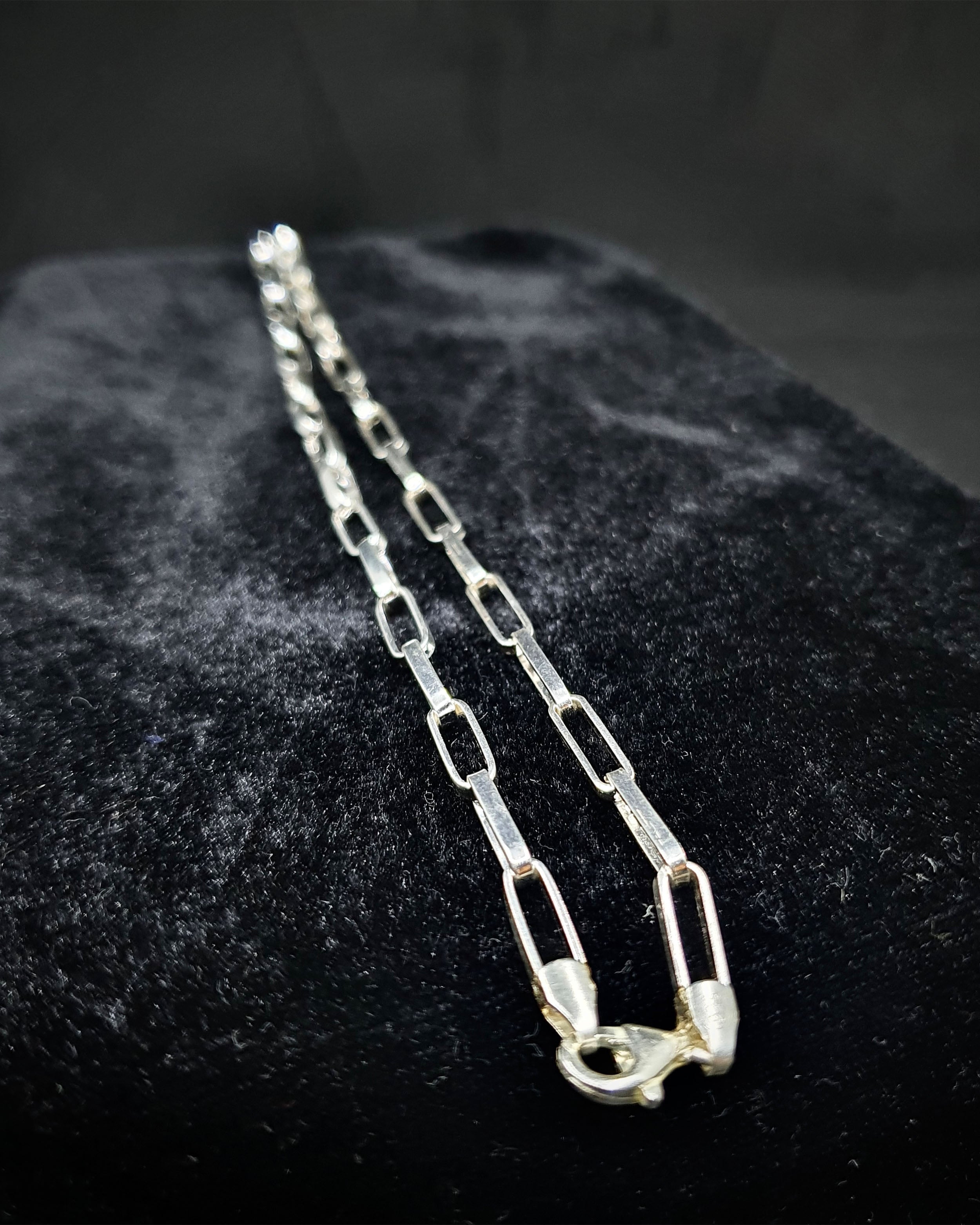 Sterling Silver Paperclip Chain Necklace - Modern Statement
