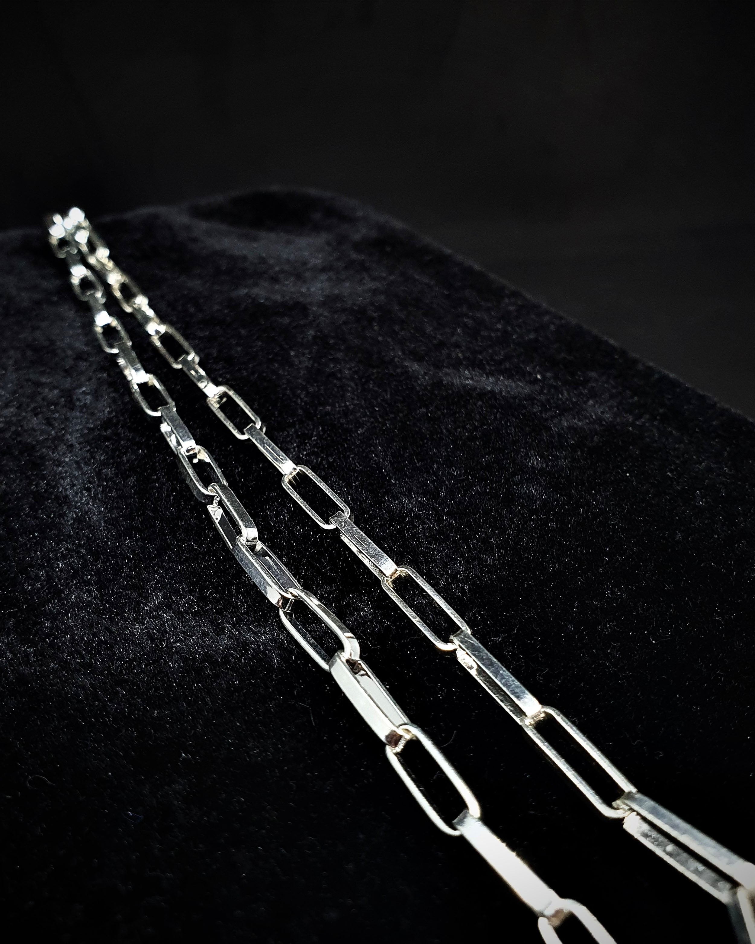Sterling Silver Paperclip Chain Necklace - Modern Statement