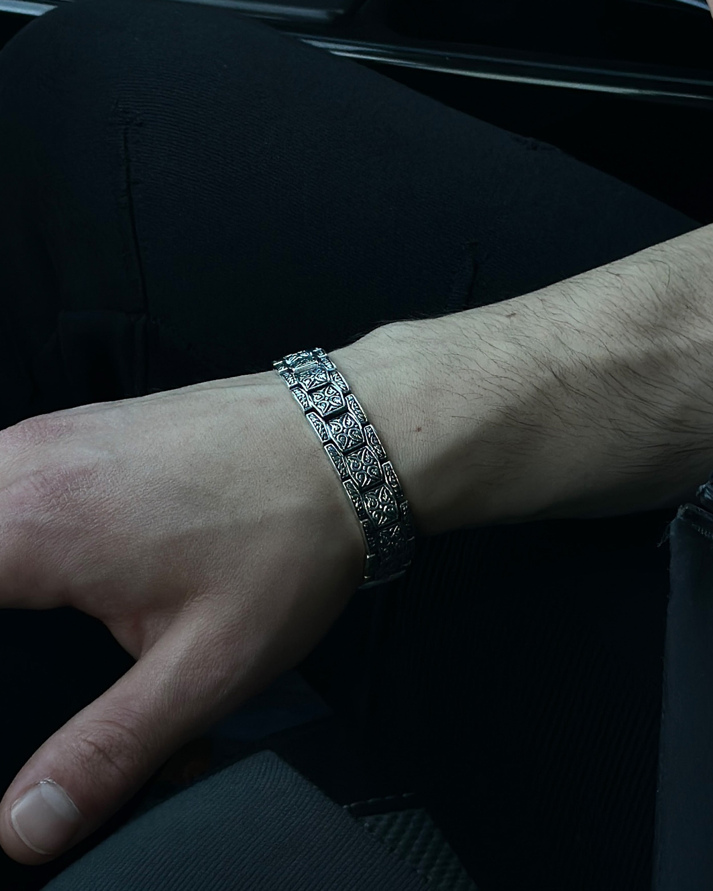 Bracelet chaîne pour homme en argent sterling plaqué - Élégant et stylé