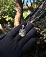 Sterling Silver Antique Eagle Portrait Necklace - Courage & Strength