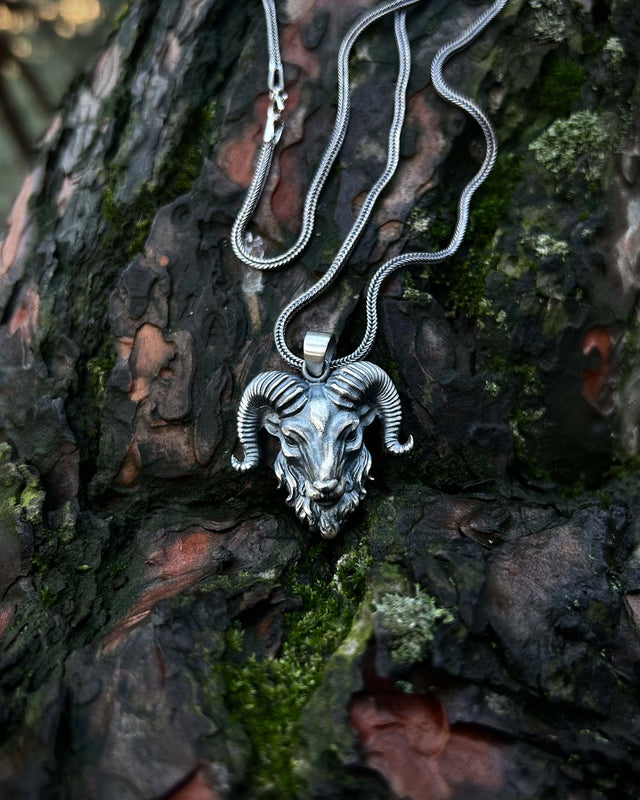 Handcrafted 925 Sterling Silver Aries Pendant - Powerful Zodiac Design
