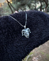 Colgante Aries de Plata Esterlina 925 Hecho a Mano - Diseño Zodiacal Poderoso