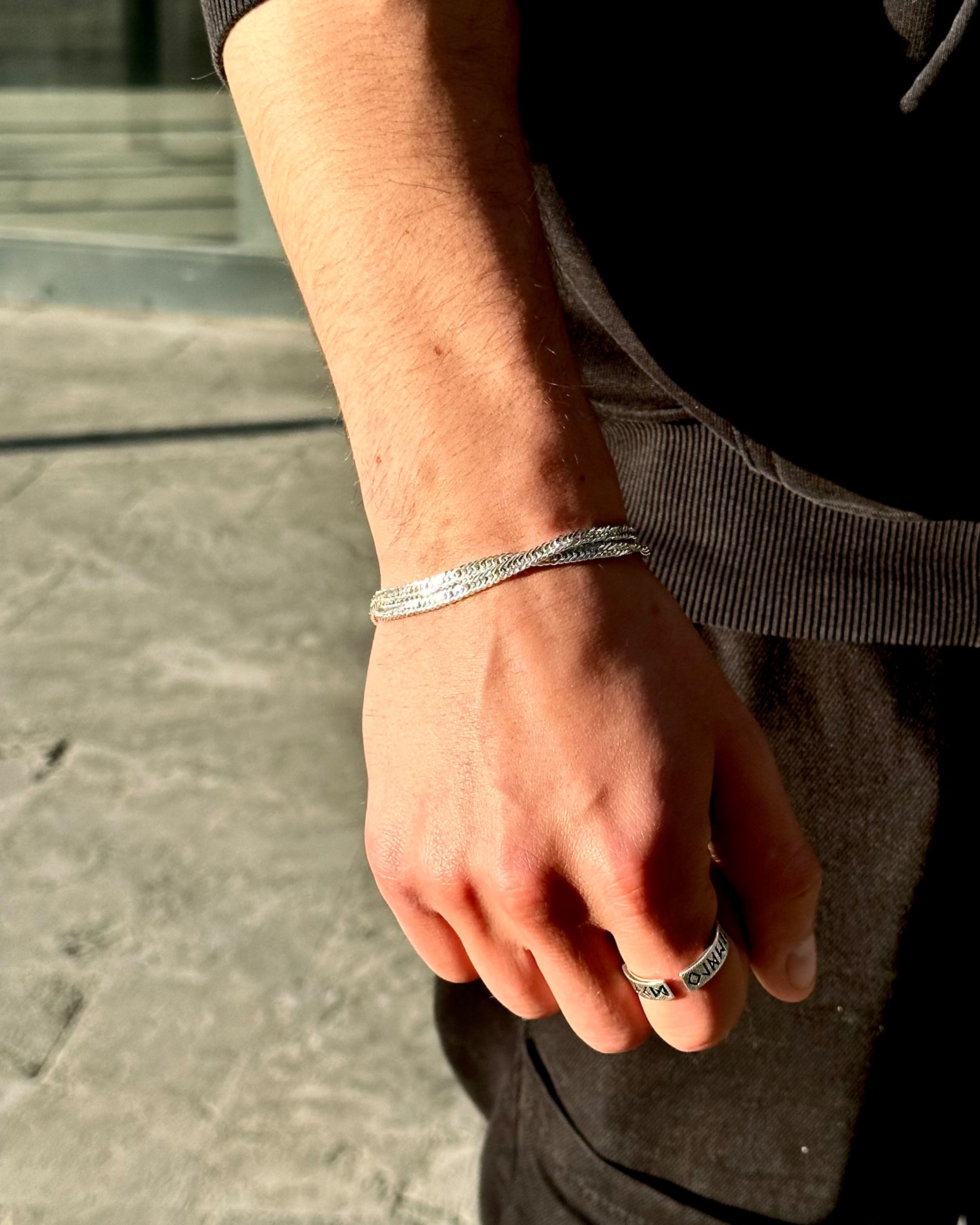 925 Sterling Silver Chain Bracelet - Minimalist Style