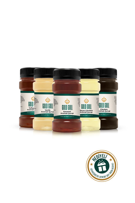 Gold Gull Professional Gourmet Syrup Variety Pack - 5 x 80ml