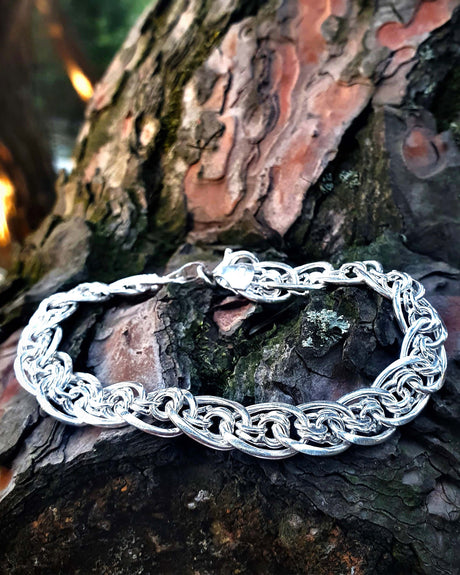 925 Sterling Silver Chunky Paperclip Chain Bracelet - Statement