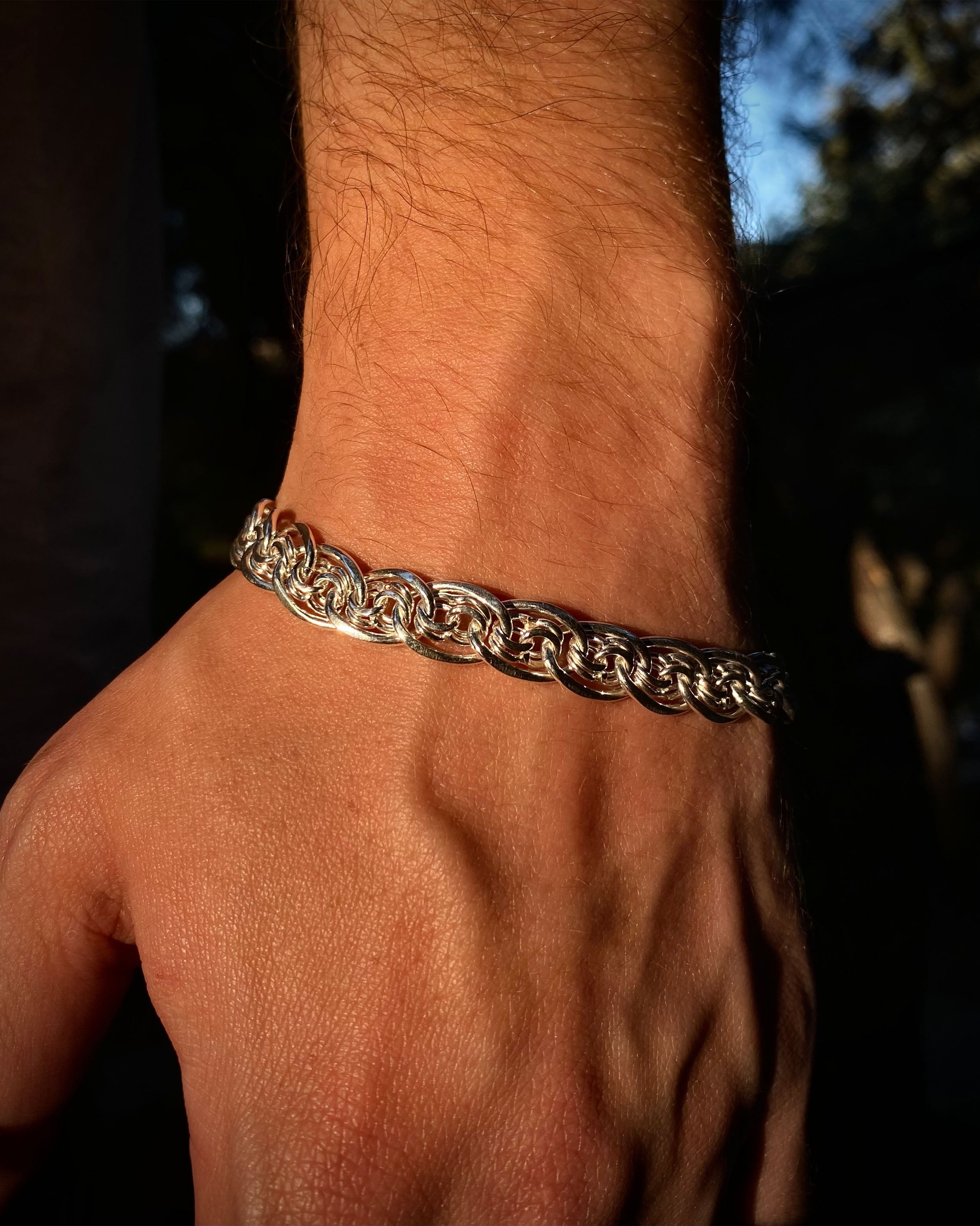 925 Sterling Silver Chunky Paperclip Chain Bracelet - Statement