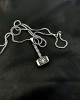 Collana Mjolnir in Argento Sterling 925 - Simbolo di Forza e Coraggio