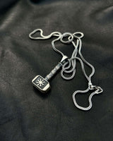 Collana Mjolnir in Argento Sterling 925 - Simbolo di Forza e Coraggio