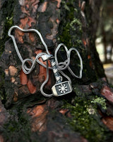 925 Sterling Silver Mjolnir Necklace - Symbol of Strength & Courage