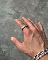 925 Sterling Silver Braided Ring - Men's Handcrafted Bold Style