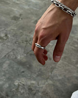 925 Sterling Silver Braided Ring - Men's Handcrafted Bold Style