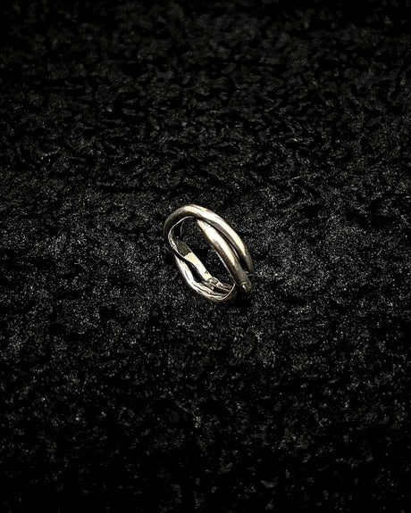 925 Sterling Silver Braided Ring - Men's Handcrafted Bold Style