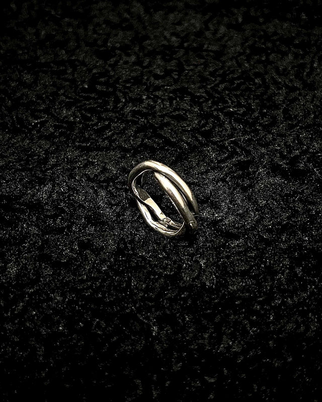 925 Sterling Silver Braided Ring - Men's Handcrafted Bold Style
