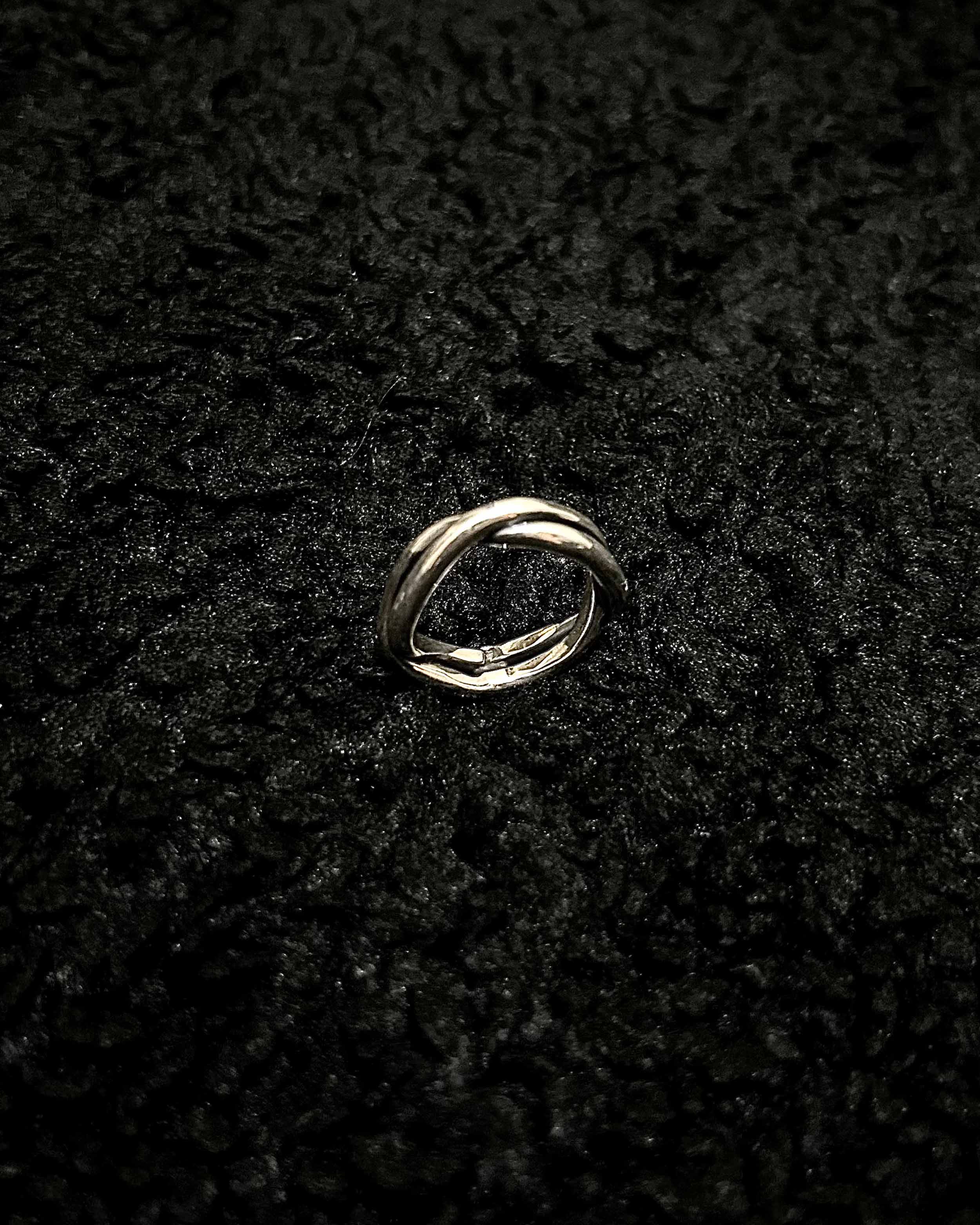 925 Sterling Silver Braided Ring - Men's Handcrafted Bold Style