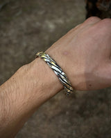 925 Sterling Silver Twisted Bracelet - Adjustable Elegance