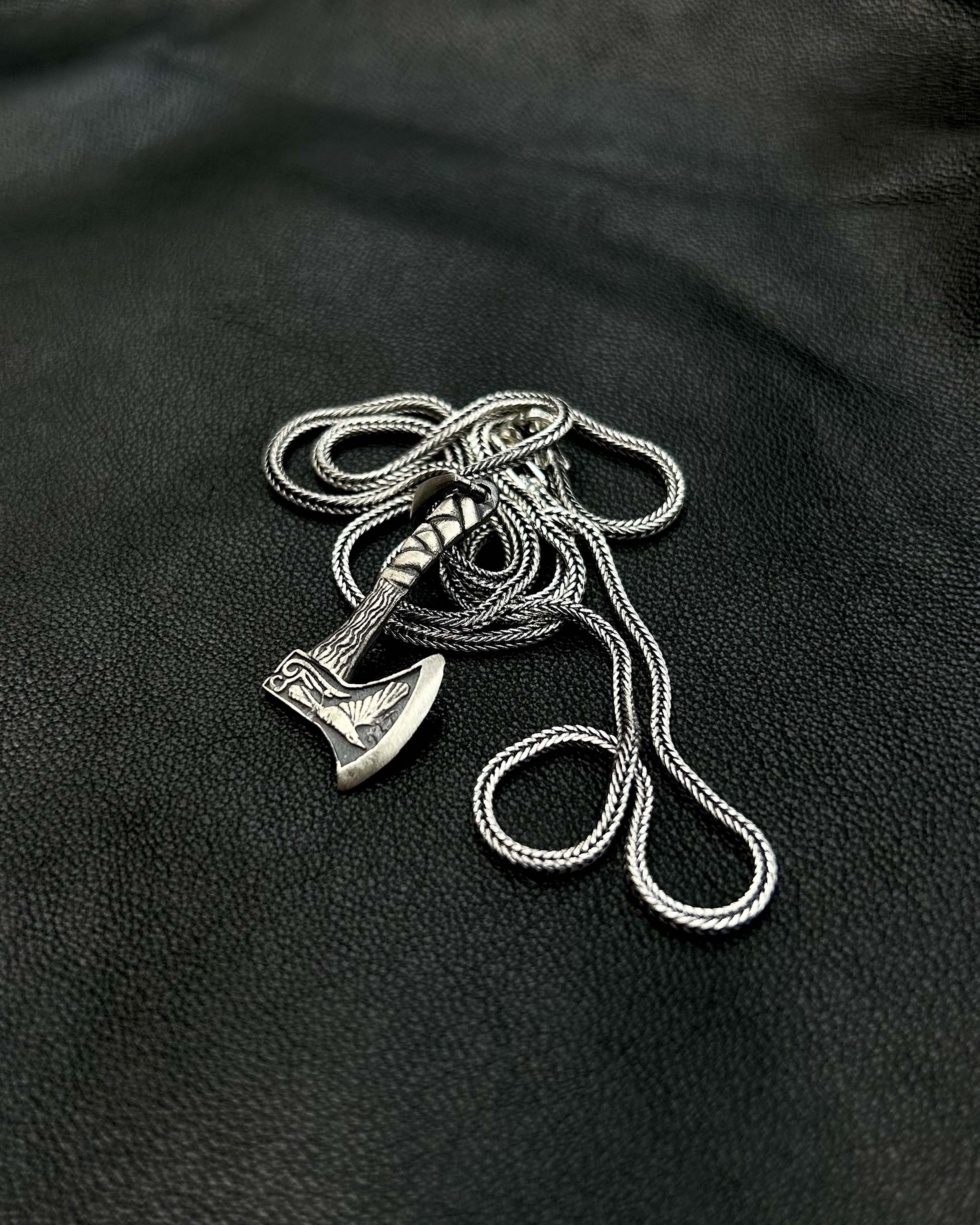 Collier Hache Viking en Argent Sterling - Pendentif Esprit Guerrier