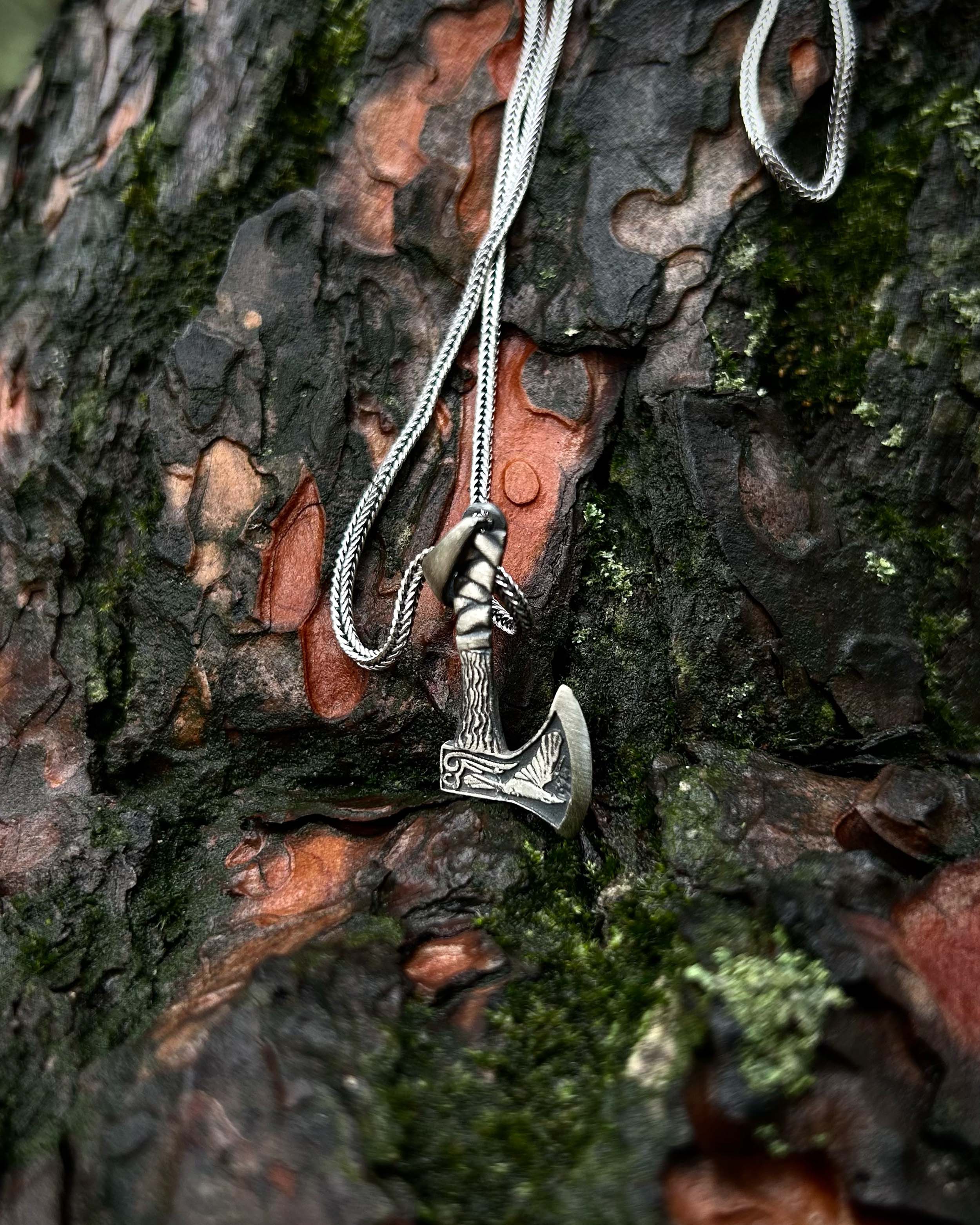 Collier Hache Viking en Argent Sterling - Pendentif Esprit Guerrier