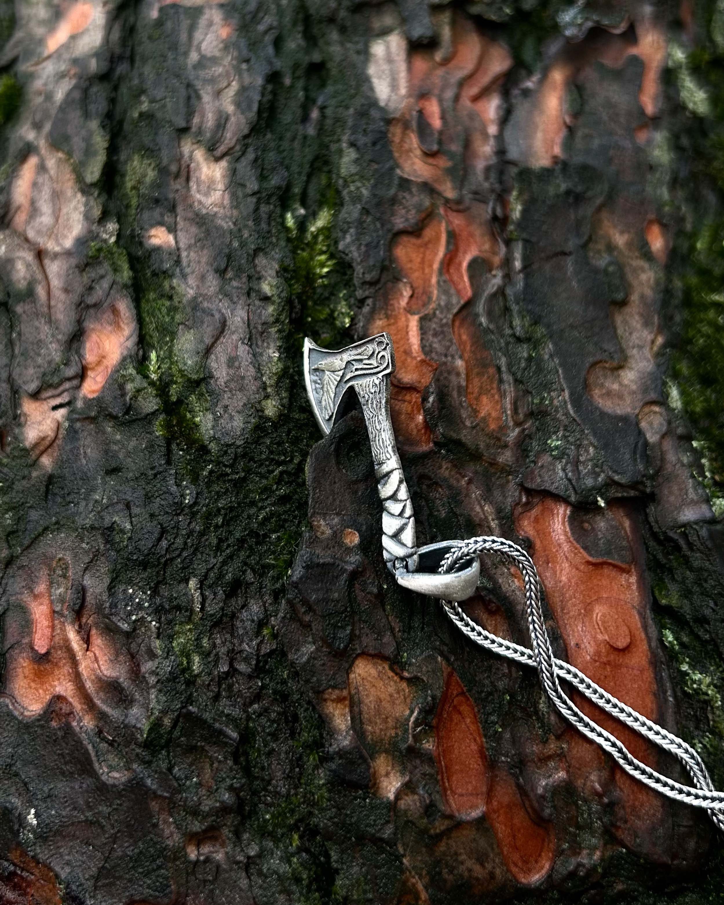 Collier Hache Viking en Argent Sterling - Pendentif Esprit Guerrier