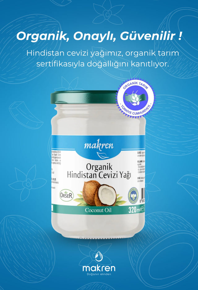 Makren Premium Organic Cold-Pressed Coconut Oil - 320ml