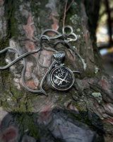 925 Sterling Silver Rotating Sword Pendant - Spiritual Inscription
