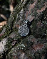 925 Sterling Silver Rotating Sword Pendant - Spiritual Inscription