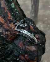 925 Sterling Silver Engraved Zulfiqar Cuff Bracelet - Adjustable