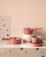9 Piece Premium Cookware Set - Durable Kitchen Pot Collection