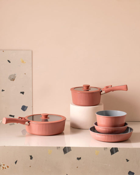 9 Piece Premium Cookware Set - Durable Kitchen Pot Collection
