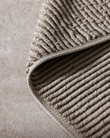 Soft 100% Cotton Bath Mat Towel - Absorbent Foot Towel for Bathroom - Brown