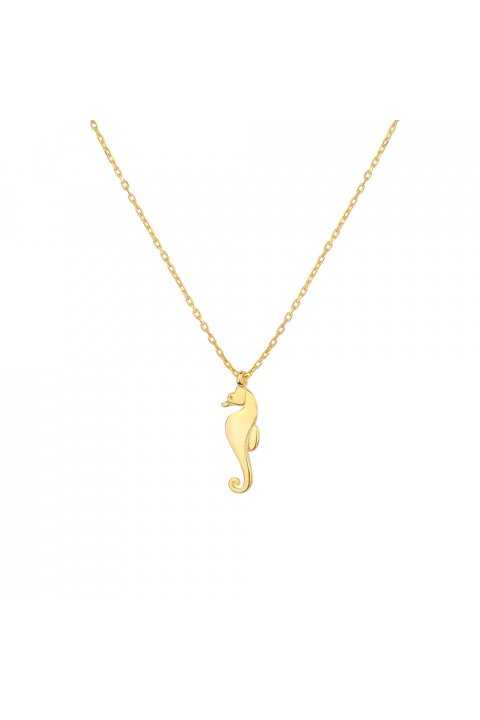925 Sterling Silver Seahorse Necklace - Delicate Ocean Charm