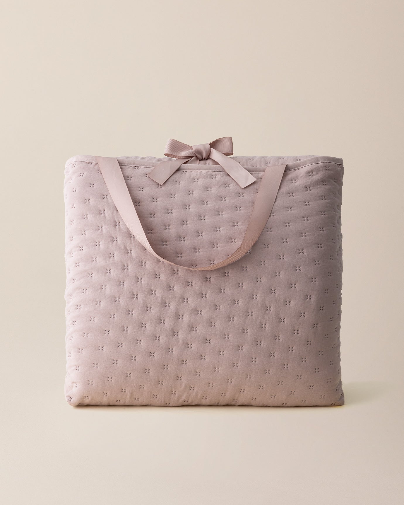 Polyester Double Bedspread - Elegant Powder Pink