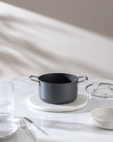 18cm Titanium Nonstick Deep Cooking Pot - Anthracite