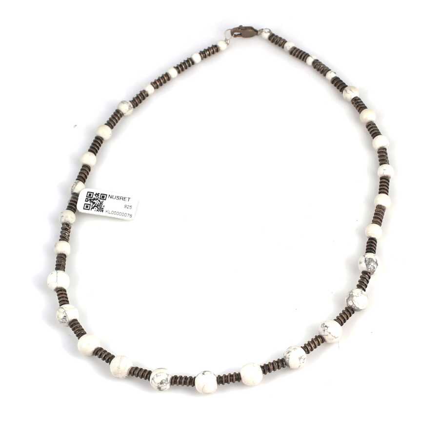Premium 925 Sterling Silver White Gemstone Necklace