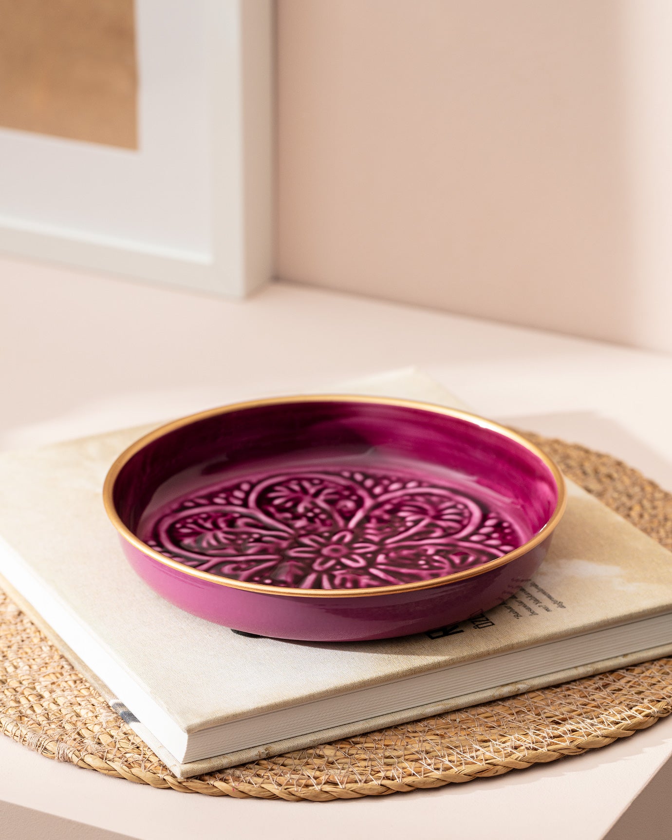 Durable Metal Dessert & Side Plate - Classic Madeleine Design