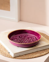 Durable Metal Dessert & Side Plate - Classic Madeleine Design