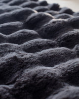 Modern Anthracite Polyester Bed Runner