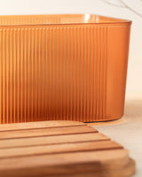 Bread Box with Wooden Lid - Kitchen Countertop Food Storage
