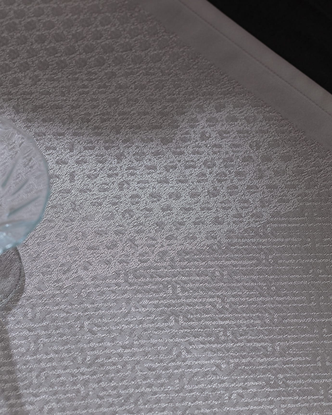 Durable Polyester Table Runner - Sophisticated Bourdon Weave