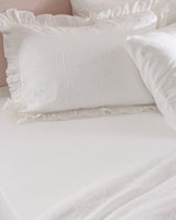100% Cotton King Size Duvet Cover Set - Aulne Embroidered Design