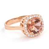 Anillo cuadrado de piedra preciosa Zultanita de plata esterlina premium