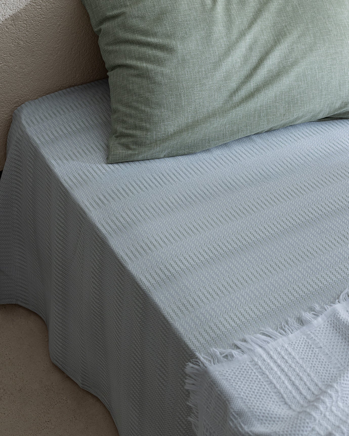 Cotton Blend Single Bed Sheet Set - Ranforce Weave Comfort