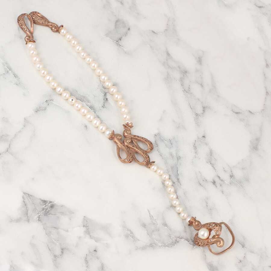 Premium Sterling Silver Swan Pearl Shahmaran Bracelet