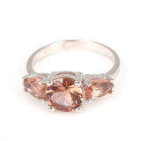 Anillo de piedra preciosa Zultanita de plata esterlina 925 premium