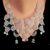 Premium 925 Sterling Silver Moon Filigree Necklace